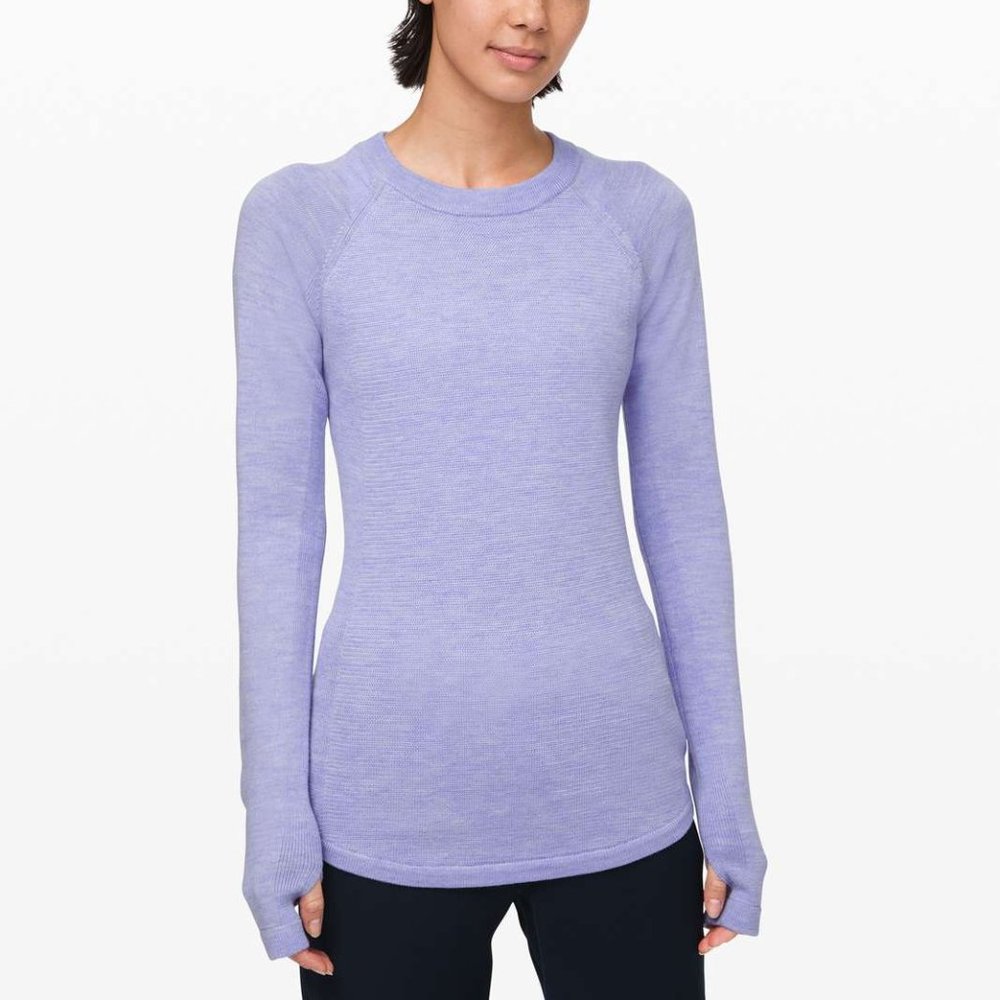 LULULEMON purple Sit In Lotus Sweater